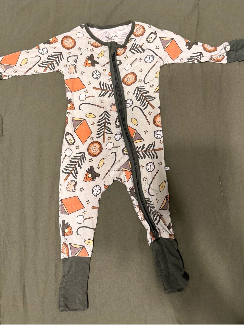 Caden Lane Camping Print Bamboo PJ